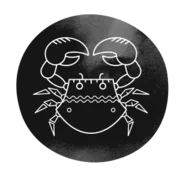 Cancer zodiac sign symbol