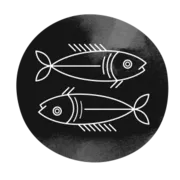 Pisces zodiac sign symbol